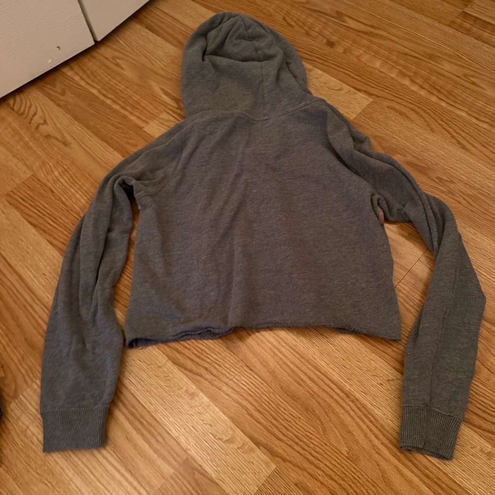 Hollister cropped zip up jacket size medium